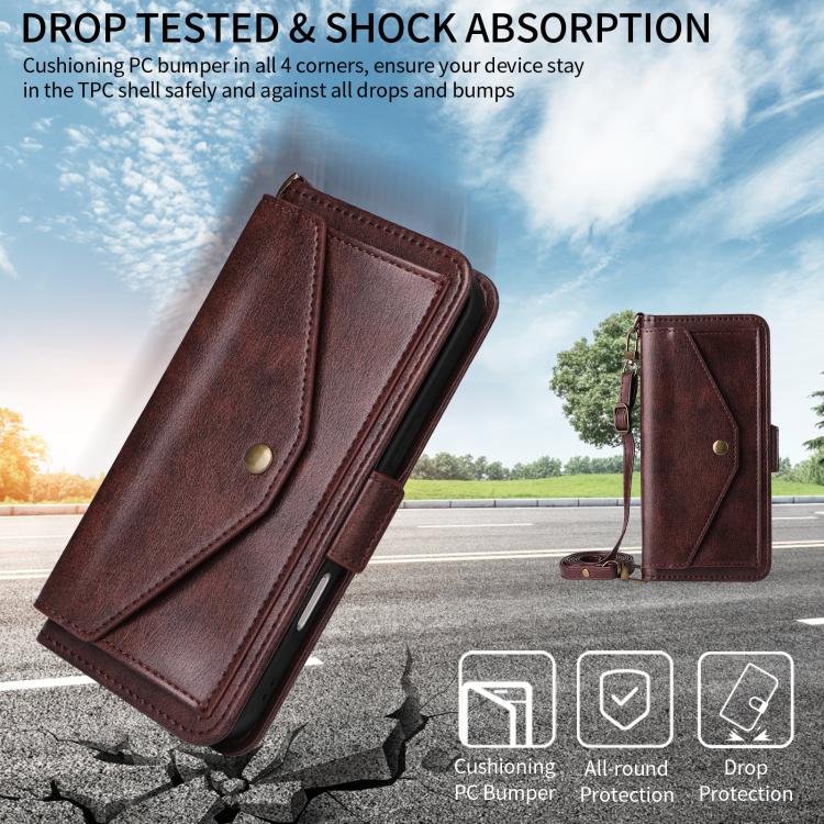For Honor 400 Lite Global Multi-card Slots Crossbody Cowhide Leather Phone Case