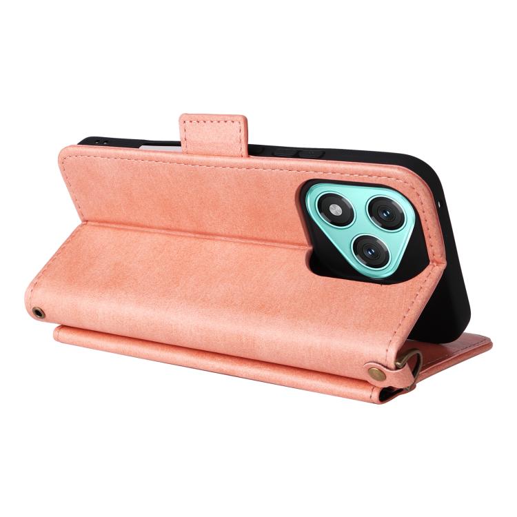 For Honor 400 Lite Global Multi-card Slots Crossbody Cowhide Leather Phone Case