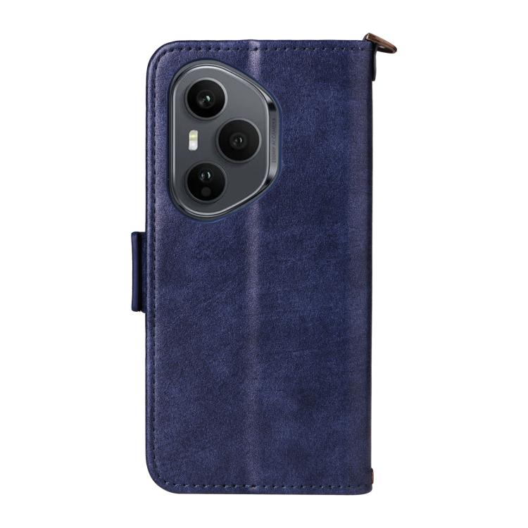 For Honor 400 Pro Global 160.8mm Multi-card Slots Crossbody Cowhide Leather Phone Case