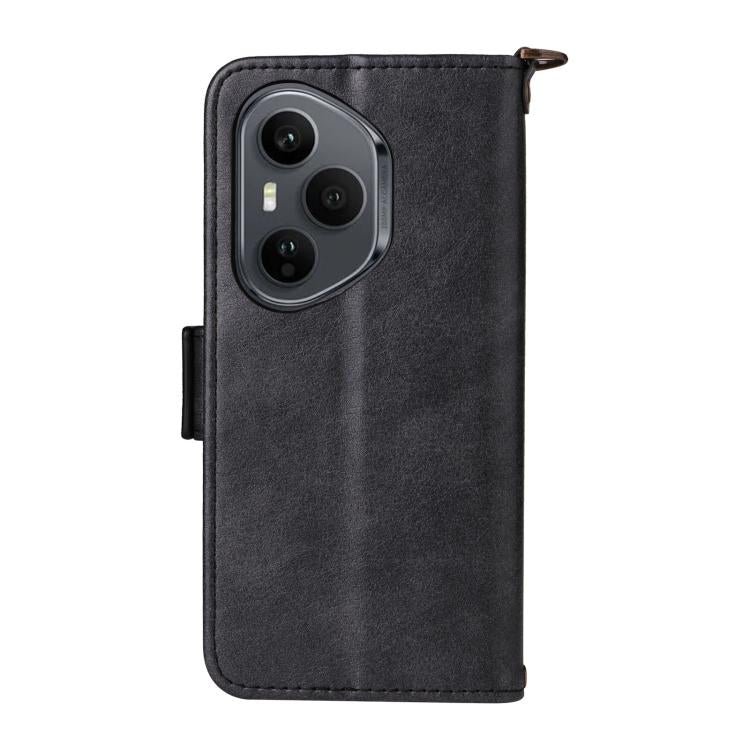 For Honor 400 Pro Global 160.8mm Multi-card Slots Crossbody Cowhide Leather Phone Case