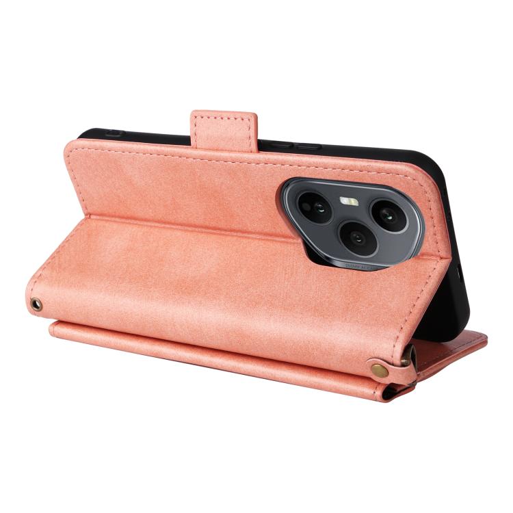 For Honor 400 Pro Global 160.8mm Multi-card Slots Crossbody Cowhide Leather Phone Case