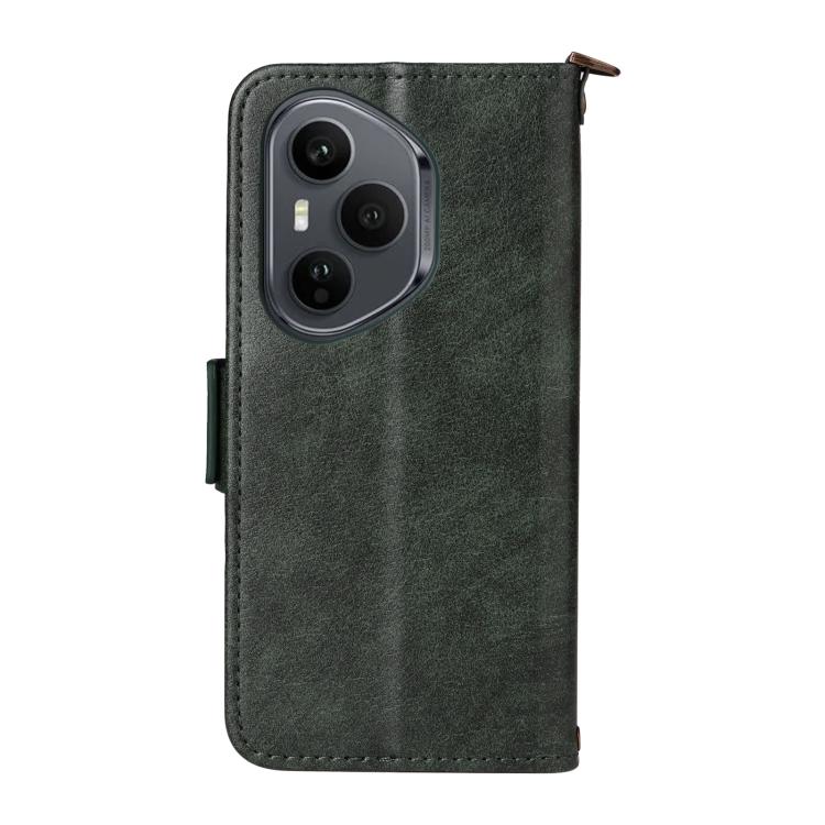 For Honor 400 Pro Global 160.8mm Multi-card Slots Crossbody Cowhide Leather Phone Case