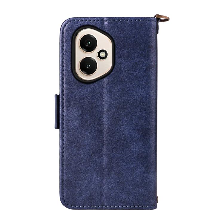 For Honor 400 Global 156.5mm Multi-card Slots Crossbody Cowhide Leather Phone Case