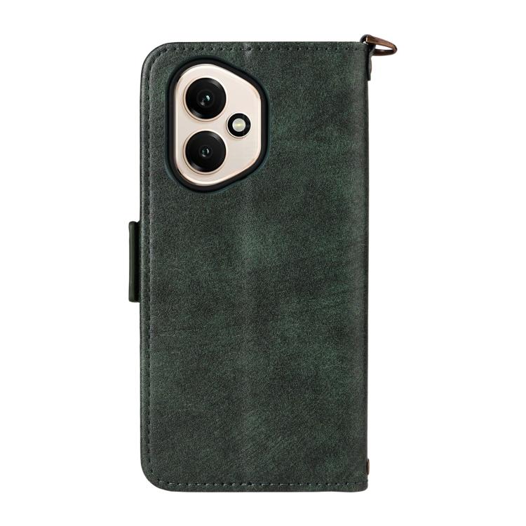 For Honor 400 Global 156.5mm Multi-card Slots Crossbody Cowhide Leather Phone Case