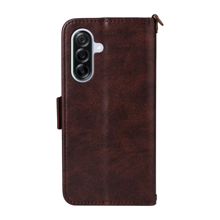 For Samsung Galaxy A36 5G Multi-card Slots Crossbody Cowhide Leather Phone Case