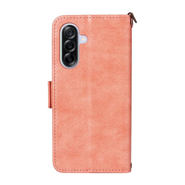 For Samsung Galaxy A56 5G Multi-card Slots Crossbody Cowhide Leather Phone Case