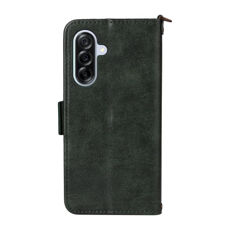 For Samsung Galaxy A56 5G Multi-card Slots Crossbody Cowhide Leather Phone Case