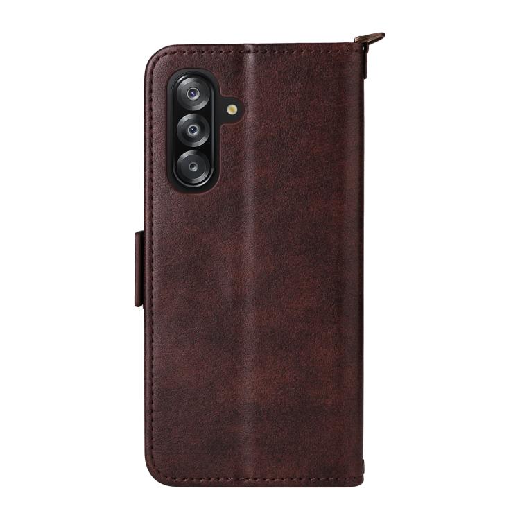 For Samsung Galaxy A16 5G / 4G / A26 5G Multi-card Slots Crossbody Cowhide Leather Phone Case