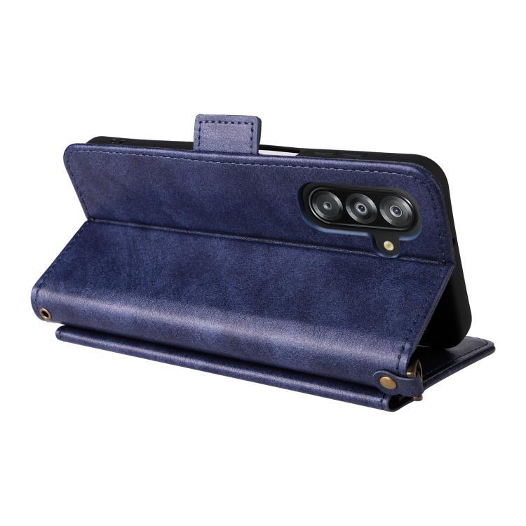 For Samsung Galaxy A16 5G / 4G / A26 5G Multi-card Slots Crossbody Cowhide Leather Phone Case