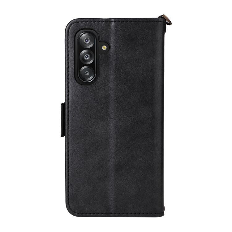 For Samsung Galaxy A16 5G / 4G / A26 5G Multi-card Slots Crossbody Cowhide Leather Phone Case