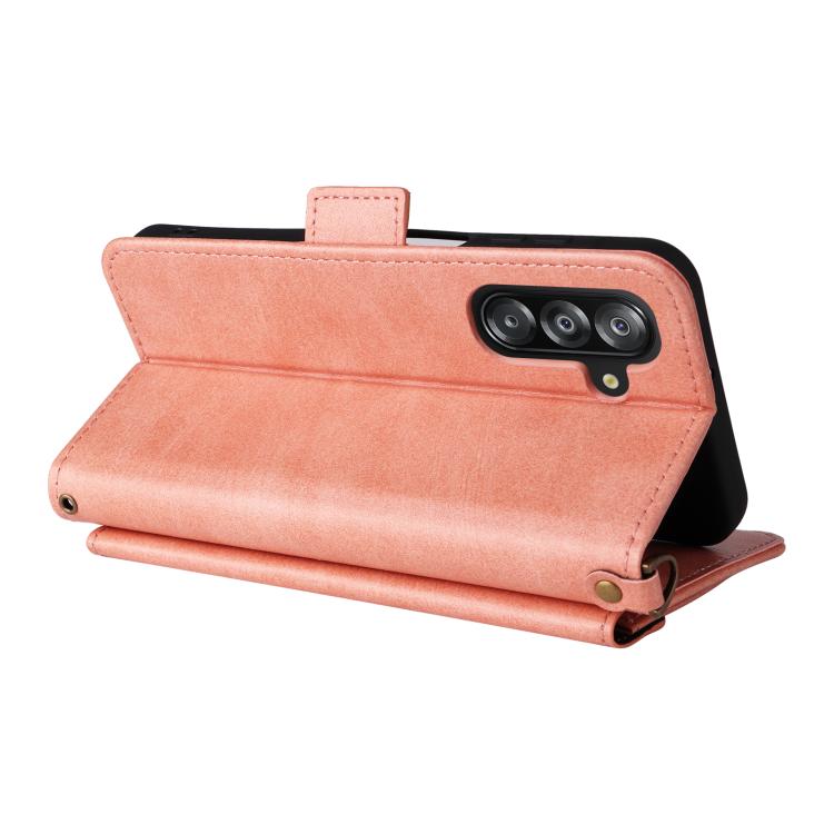 For Samsung Galaxy A16 5G / 4G / A26 5G Multi-card Slots Crossbody Cowhide Leather Phone Case