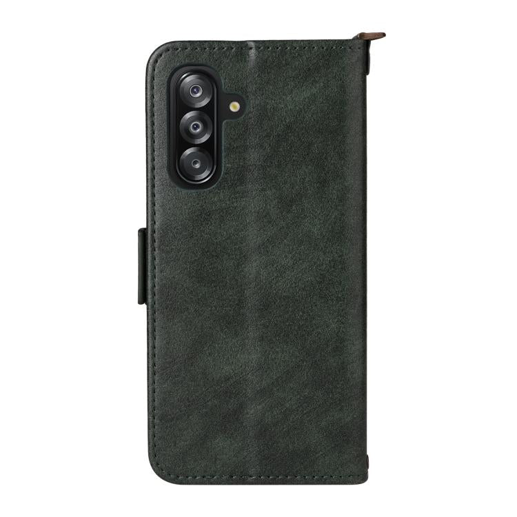 For Samsung Galaxy A16 5G / 4G / A26 5G Multi-card Slots Crossbody Cowhide Leather Phone Case