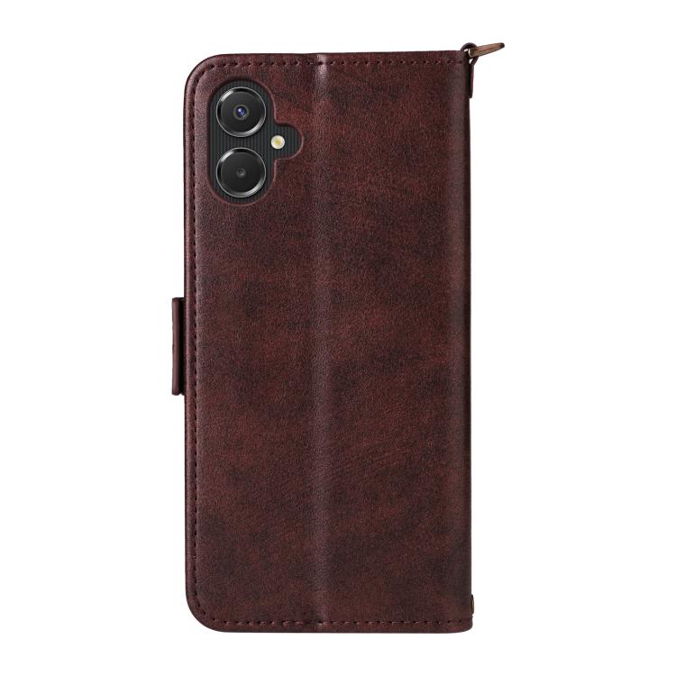 For Samsung Galaxy A07 4G Multi-card Slots Crossbody Cowhide Leather Phone Case