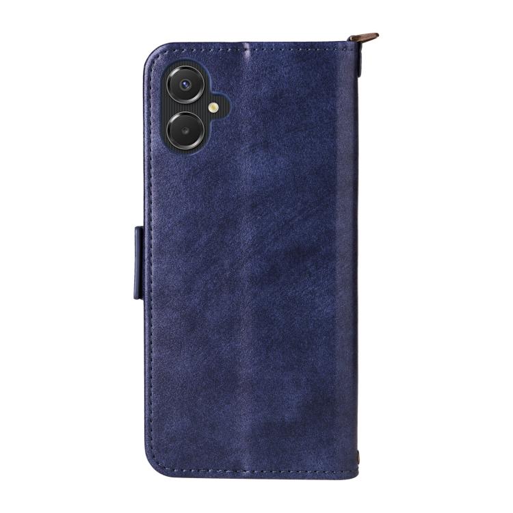 For Samsung Galaxy A07 4G Multi-card Slots Crossbody Cowhide Leather Phone Case