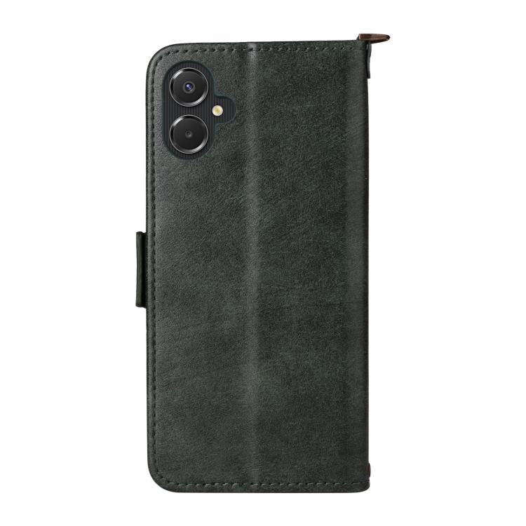 For Samsung Galaxy A07 4G Multi-card Slots Crossbody Cowhide Leather Phone Case