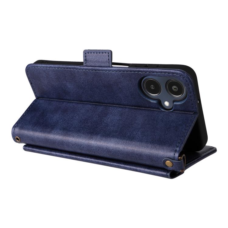 For Samsung Galaxy A25e / A25 5G SC-53F Multi-card Slots Crossbody Cowhide Leather Phone Case
