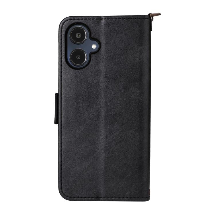 For Samsung Galaxy A25e / A25 5G SC-53F Multi-card Slots Crossbody Cowhide Leather Phone Case