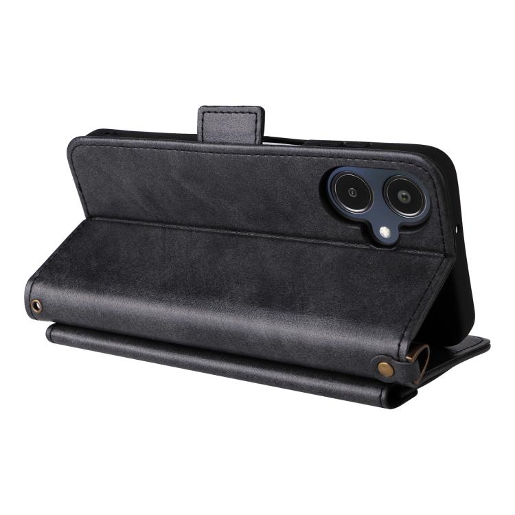 For Samsung Galaxy A25e / A25 5G SC-53F Multi-card Slots Crossbody Cowhide Leather Phone Case