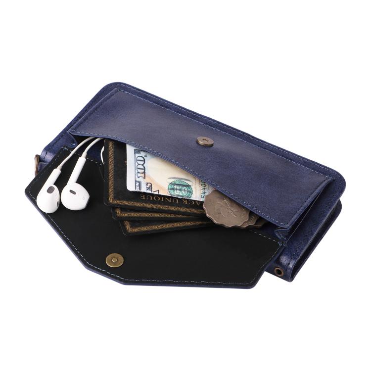 For Galaxy A57 5G Multi-card Slots Crossbody Cowhide Leather Phone Case