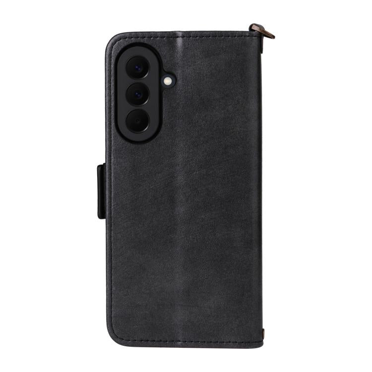 For Galaxy A57 5G Multi-card Slots Crossbody Cowhide Leather Phone Case
