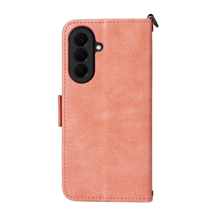 For Galaxy A57 5G Multi-card Slots Crossbody Cowhide Leather Phone Case