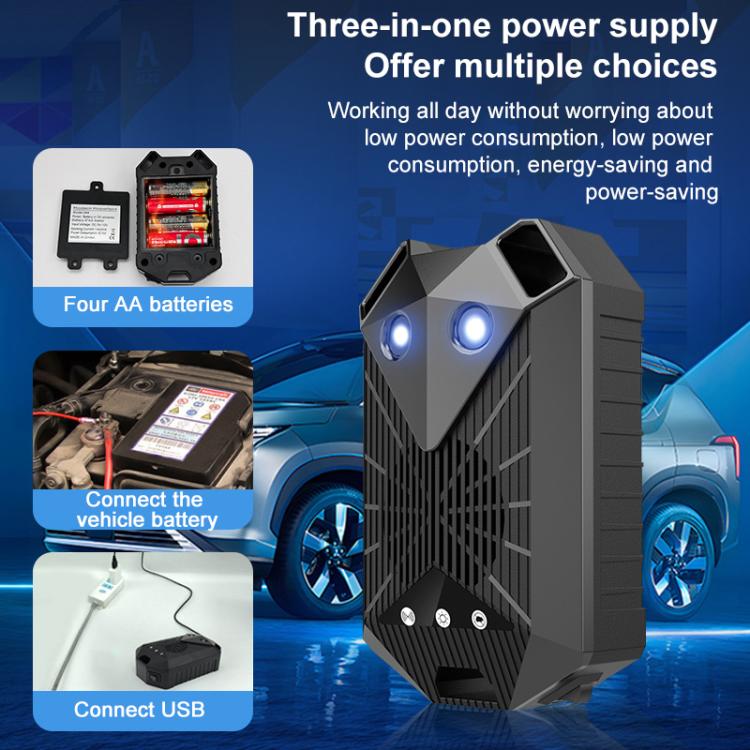 Intelligent Car Ultrasonic Mouse Repeller - Black