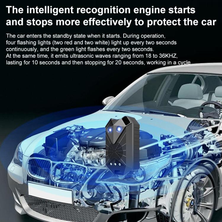 Intelligent Car Ultrasonic Mouse Repeller - Black
