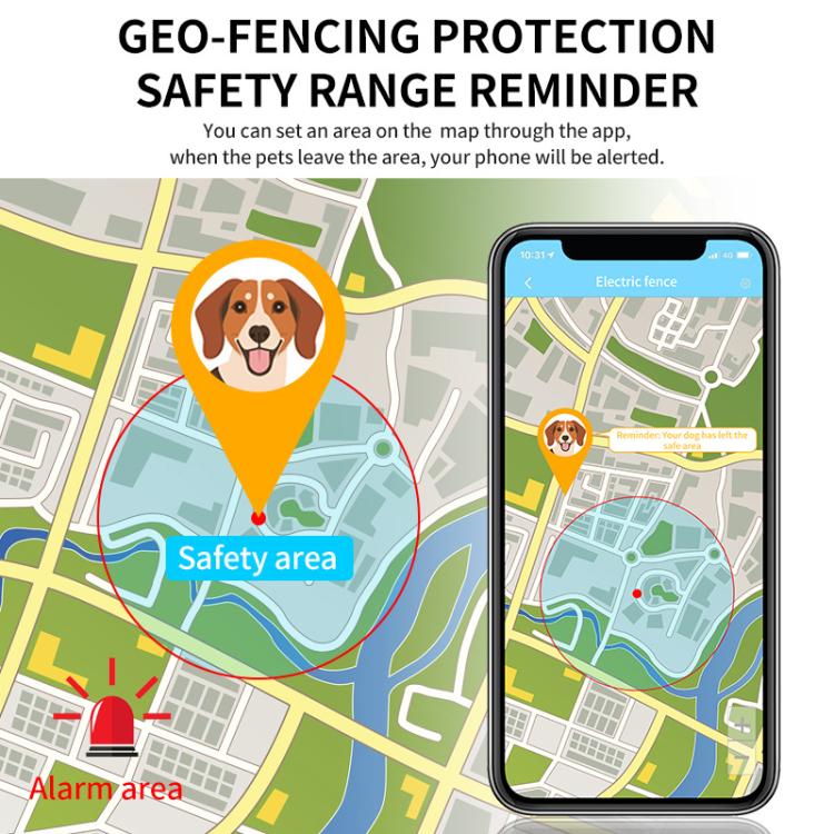 TK919 4G Dog Collar IP67 Waterproof GPS Locator - Tape Random Color Delivery