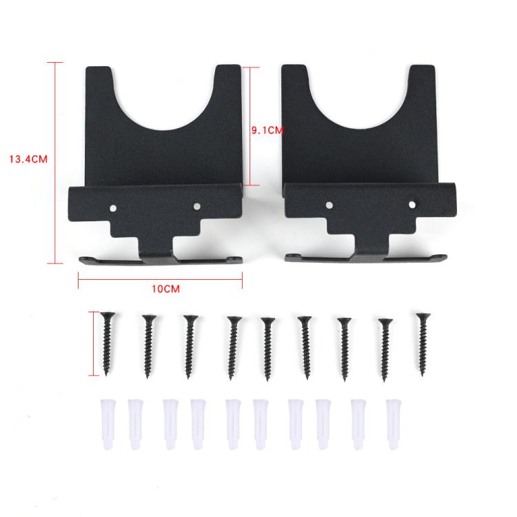 Heavy Duty Angle Grinder Wall Mount Storage Bracket - Black