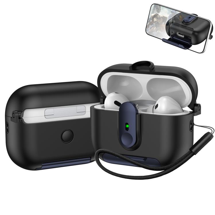 For AirPods Pro 2 One-piece Holder Wireless Earphones Case with Lanyard