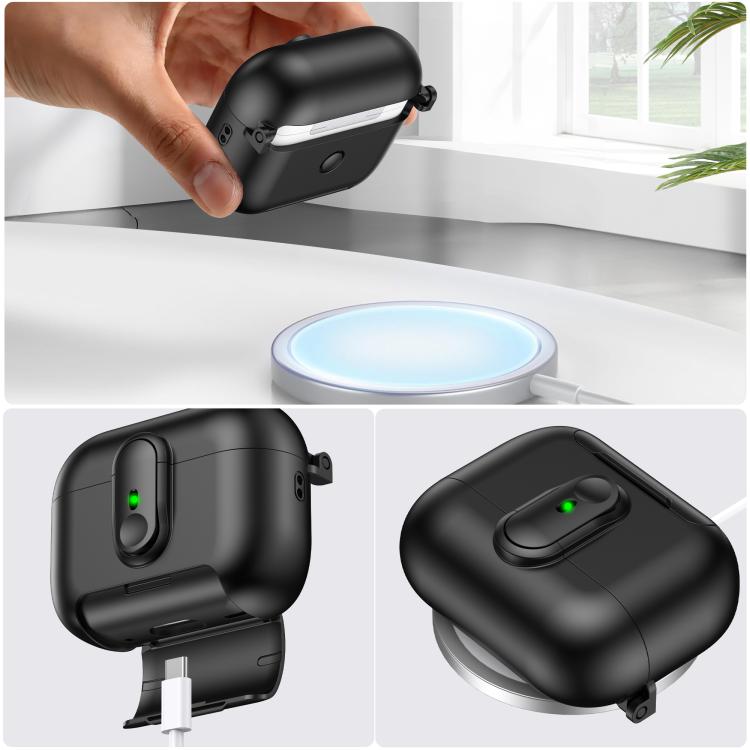 For AirPods Pro 2 One-piece Holder Wireless Earphones Case with Lanyard