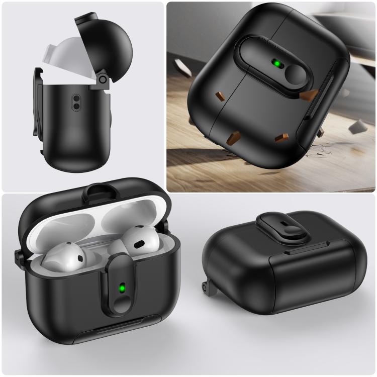 For AirPods Pro 2 One-piece Holder Wireless Earphones Case with Lanyard