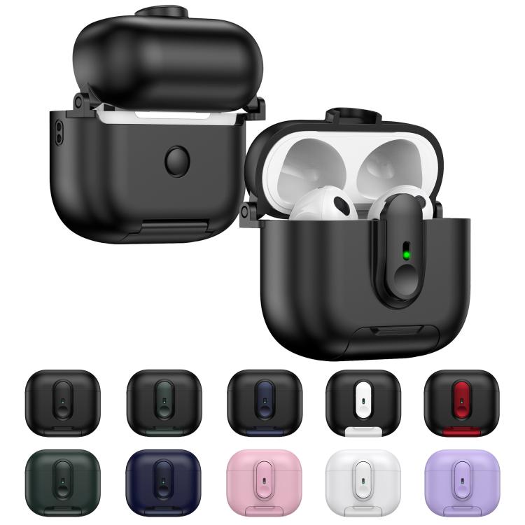 For AirPods 3 One-piece Holder Wireless Earphones Case with Lanyard