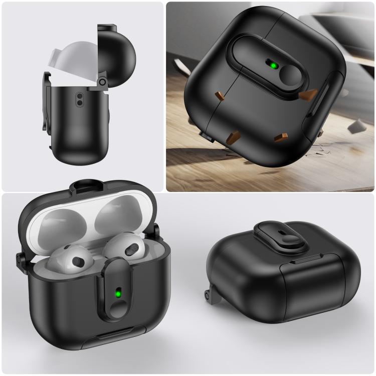 For AirPods 3 One-piece Holder Wireless Earphones Case with Lanyard