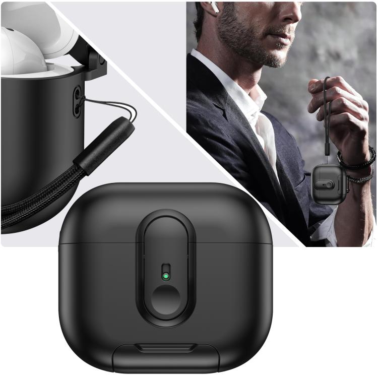 For AirPods 3 One-piece Holder Wireless Earphones Case with Lanyard