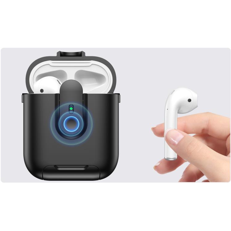 For AirPods 1 / 2 One-piece Holder Wireless Earphones Case with Lanyard