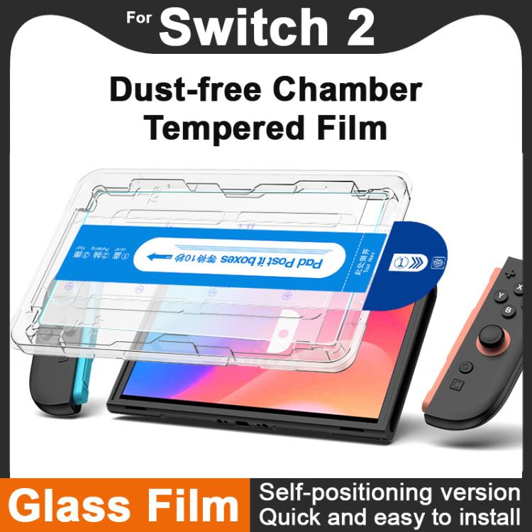 For Nintendo Switch 2 imak Clean Room Tempered Glass Film