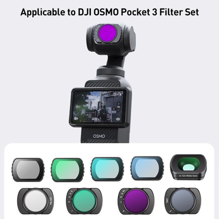 For DJI Osmo Pocket 3 Camera Lens Filter, Filter:VND1-5