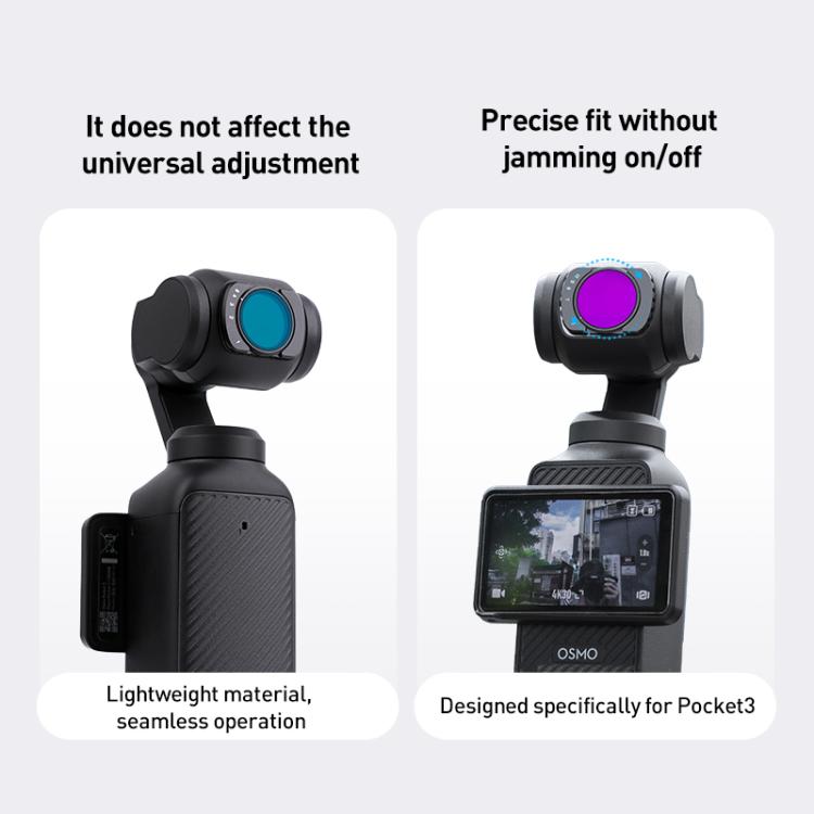 For DJI Osmo Pocket 3 Camera Lens Filter, Filter:ND8