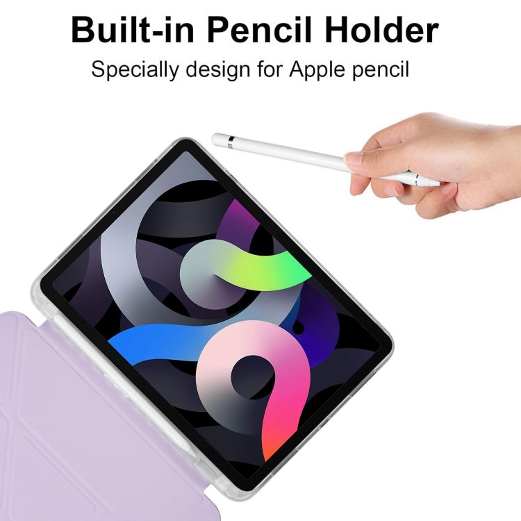For iPad 2025 / 2022 Back Wallet Y-Fold Deformation Leather Smart Tablet Case