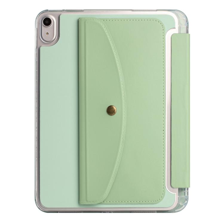 For iPad 2025 / 2022 Back Wallet Y-Fold Deformation Leather Smart Tablet Case