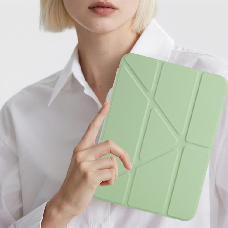 For iPad 2025 / 2022 Back Wallet Y-Fold Deformation Leather Smart Tablet Case