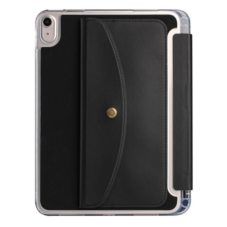 For iPad 2025 / 2022 Back Wallet Y-Fold Deformation Leather Smart Tablet Case