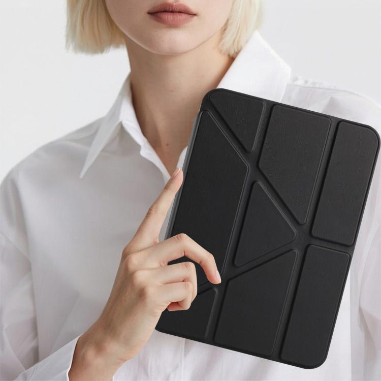 For iPad 2025 / 2022 Back Wallet Y-Fold Deformation Leather Smart Tablet Case