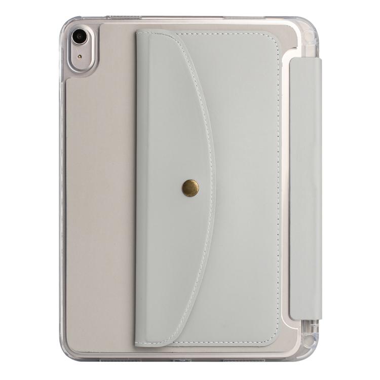 For iPad 2025 / 2022 Back Wallet Y-Fold Deformation Leather Smart Tablet Case