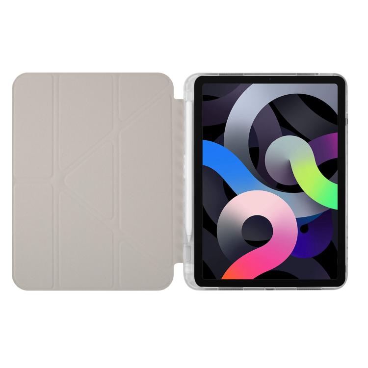 For iPad 2025 / 2022 Back Wallet Y-Fold Deformation Leather Smart Tablet Case
