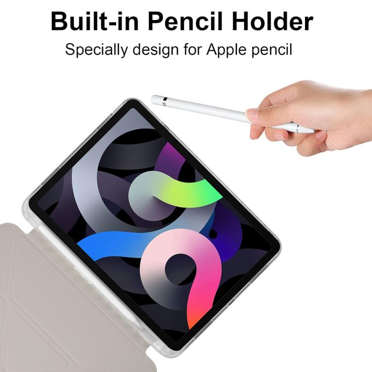 For iPad 2025 / 2022 Back Wallet Y-Fold Deformation Leather Smart Tablet Case