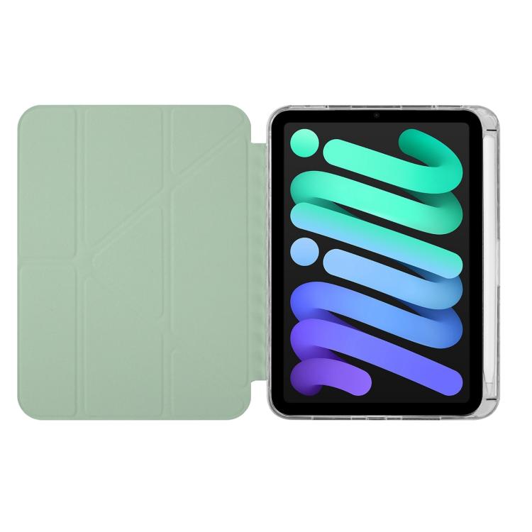 For iPad mini 2024 / mini 6 Back Wallet Y-Fold Deformation Leather Smart Tablet Case