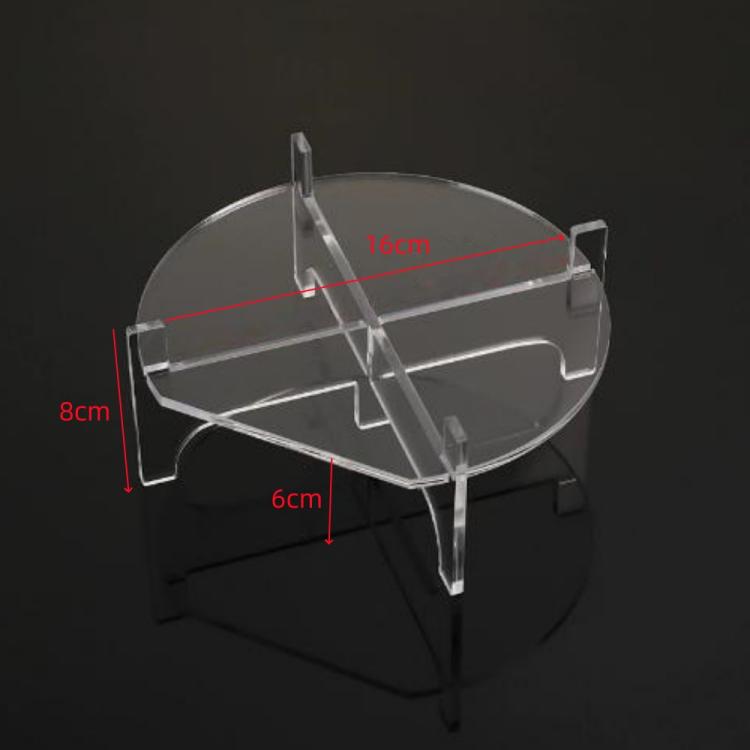 YX171 Acrylic Drink Dispenser Beverage Holder Cakes Stand, Size:19x19x8cm - Transparent