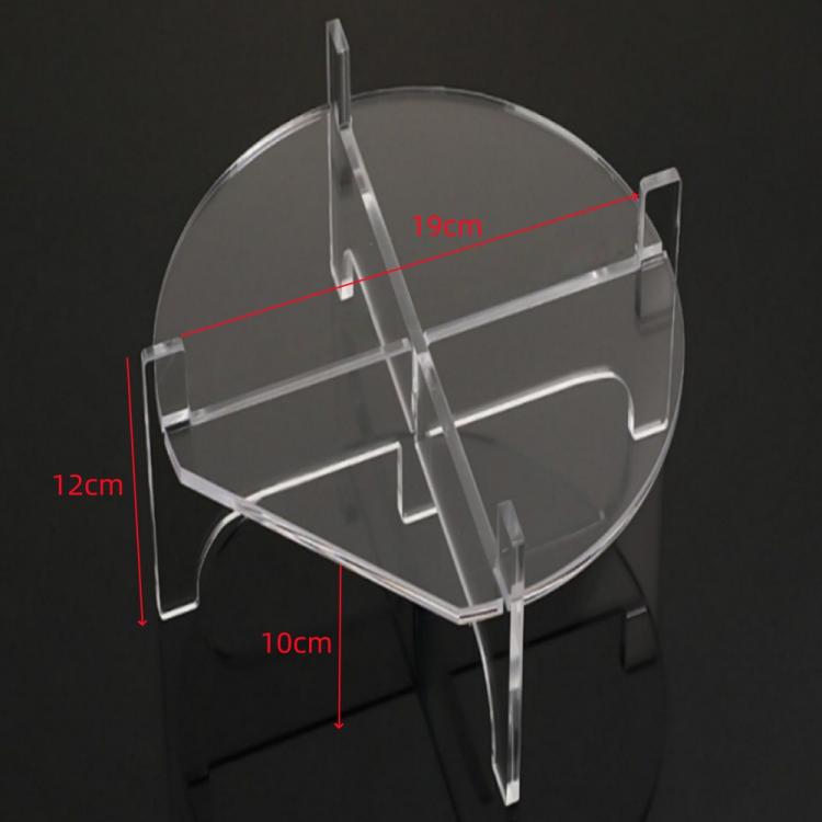 YX171 Acrylic Drink Dispenser Beverage Holder Cakes Stand, Size:22x22x12cm - Transparent